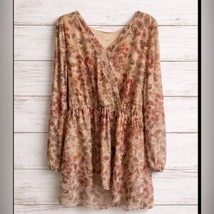 Flowy Cold Shoulder Babydoll Top
